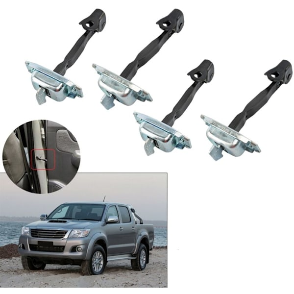 4 stk. Dørstopper Kontrollstropp Begrenser for - 2004-2015 Fortuner 2005-2015