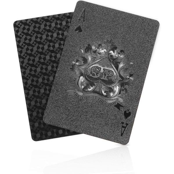IC SolarMatrix Kortspel Poker - Vattentät Plast Svart Diamant