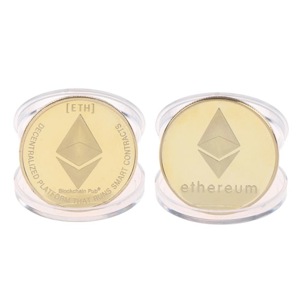 IC 1. guldbelagt Ethereum-mindemynt samlerobjekt