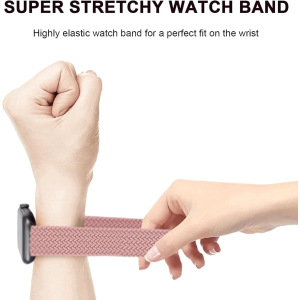 IC Solo Loop-kompatibel med Apple Watch Band 42 mm 44 mm 45 mm 49 mm, iWatch Series 8 7 6 5 4 3 2 1 SE Ultra, for menn/kvinne, 2 st.