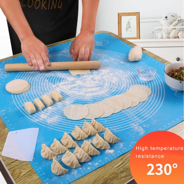 IC 26*29 cm silikone non-stick måtte Rulledej Liner Pad Bageværk C Blå