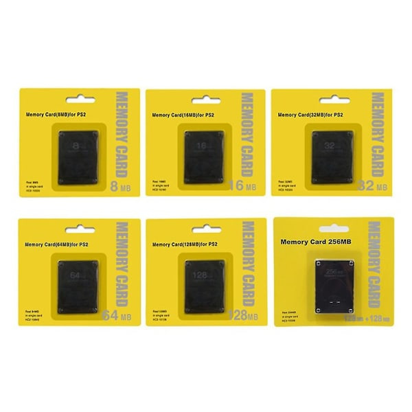 IC Kompatibelt PS2-hukommelseskort Kompatibelt Playstation 2 PS2, 256mb