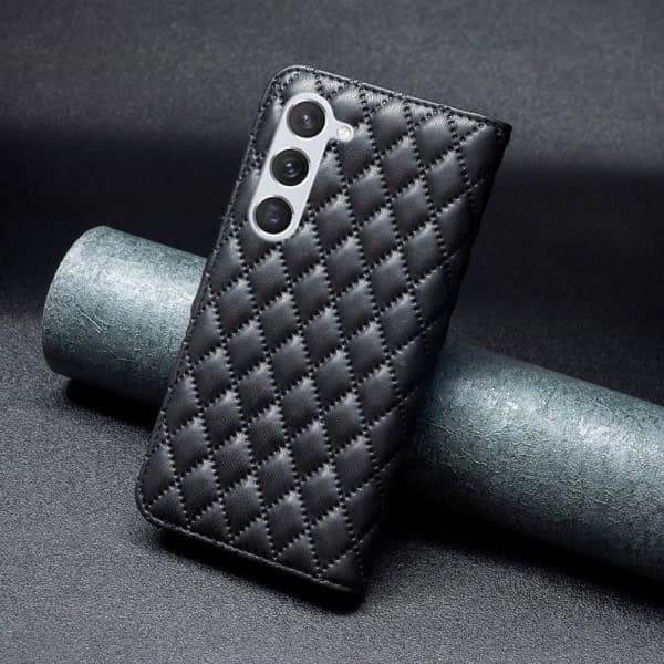 IC Samsung Galaxy S23 Deksel Diamant Tekstur Svart