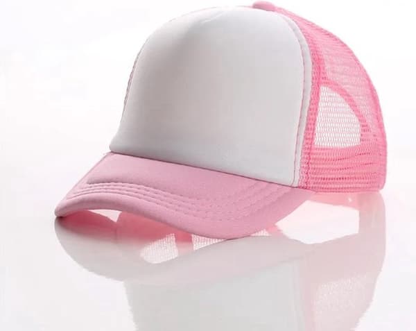 Pink Trucker Cap - Streetwear Mesh Baseball Cap, Justerbar Snapback