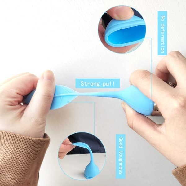 Teboll, tesil och teinfuser-set om 2 Purle+Blå