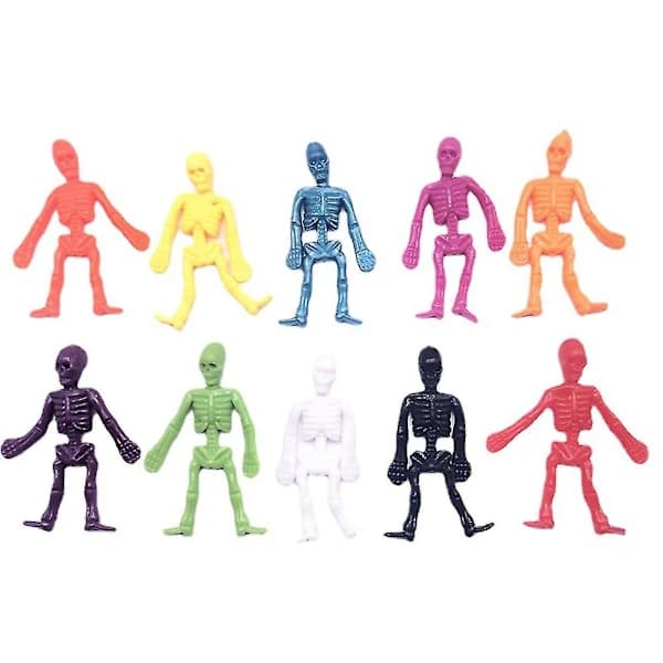 Halloween Skelet Blød Gummi Legetøj Nyhed Sensorisk Stressaflastende Legetøj Børnegave