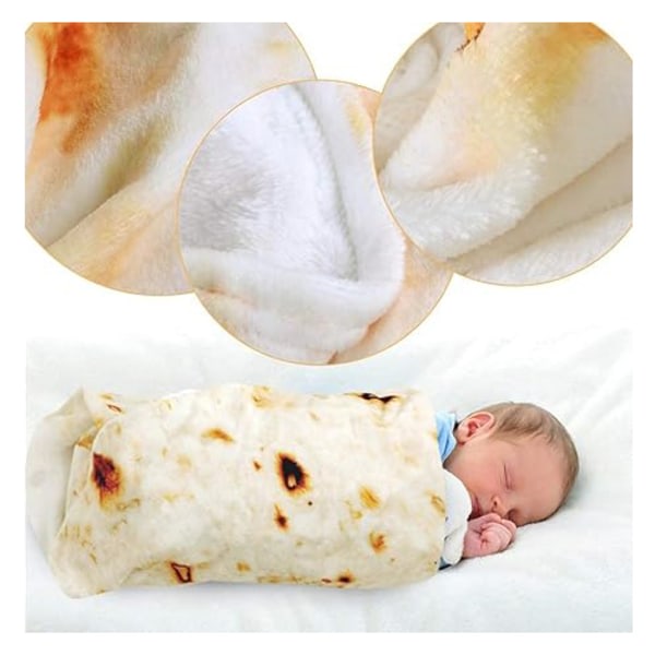 Burrito baby, blød tortilla baby varm filt style 1