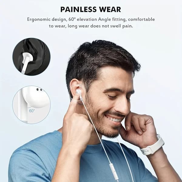 In-Ear-kuulokkeet USB-C-johdolla DAC Valkoinen white