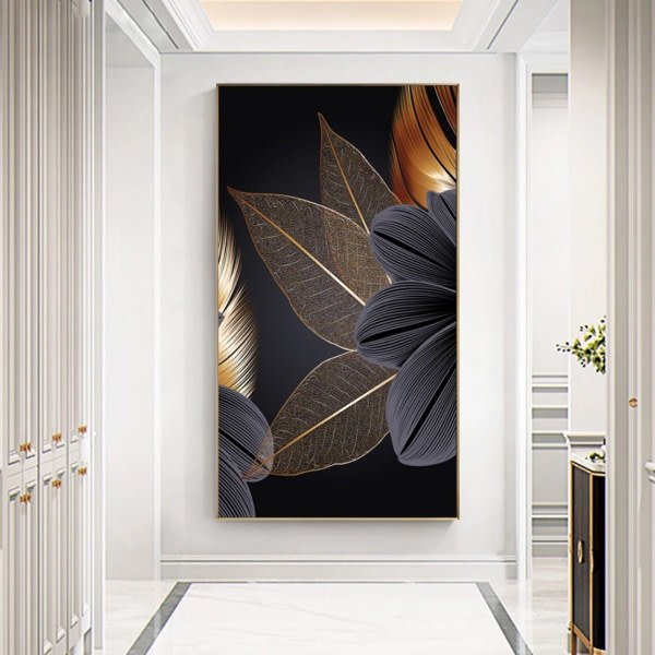 IC NOE Luxury Poster Canvas - Väggbilder/Gyllene Svart