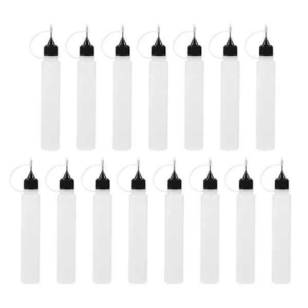 15 st nålspetslimpressflaska - 30 ml precisionsspetsapplikatorflaskor 1x 1x