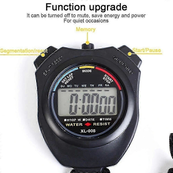 Digital Stoppeklokke Timer - Valgfri Timer med Stor Skjerm