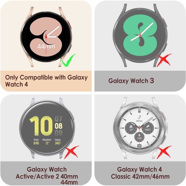 5Pack Watch 4 40mm Bling Skärmskydd Kompatibel med Galaxy IC