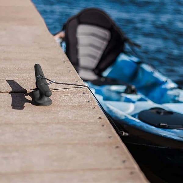 6 stk. sorte bådklamper, bådbroklamper, kano-klamper, 4 tommer nylonklamper