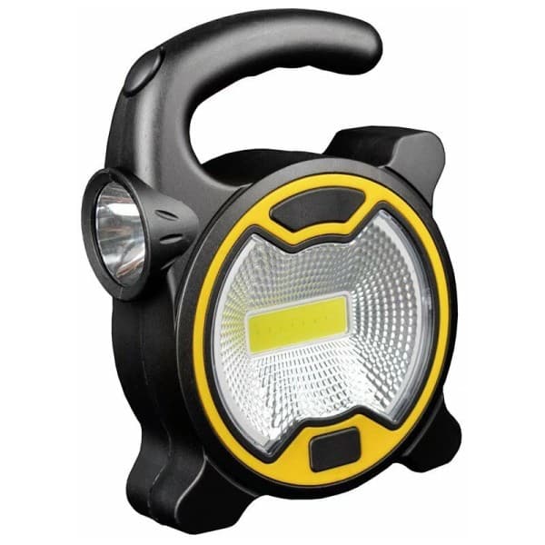 IC Campinglys, multifunktionel campinglys med lommelygtefunktion LED-campinglys COB arbejdslys Bærbar batteritype, gul