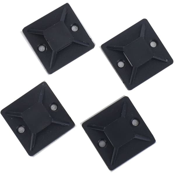 100 stk. selvklæbende kabelbinder base support 20 x 6mm