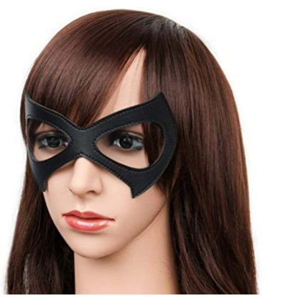 IC 2-pack mode läder svart nattklubb maskerad mask överdriven