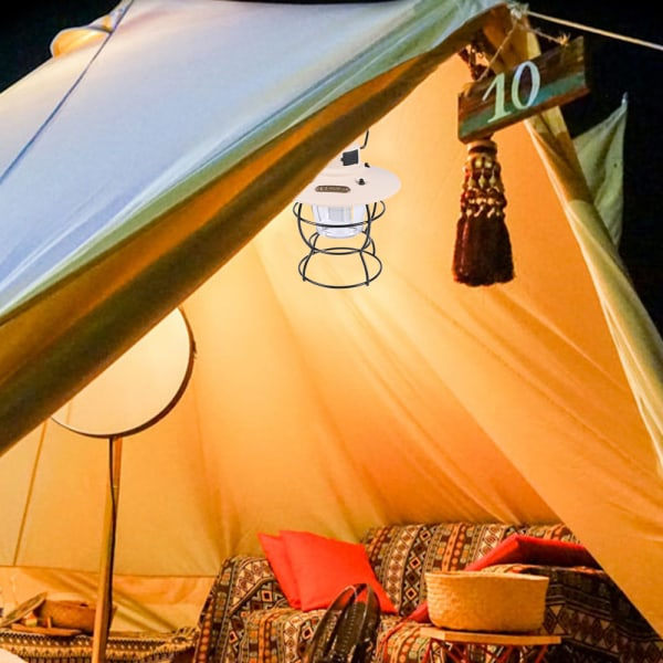 IG LED Campinglampa, Uppladdningsbar Camping, Bärbar Utomhus Vit