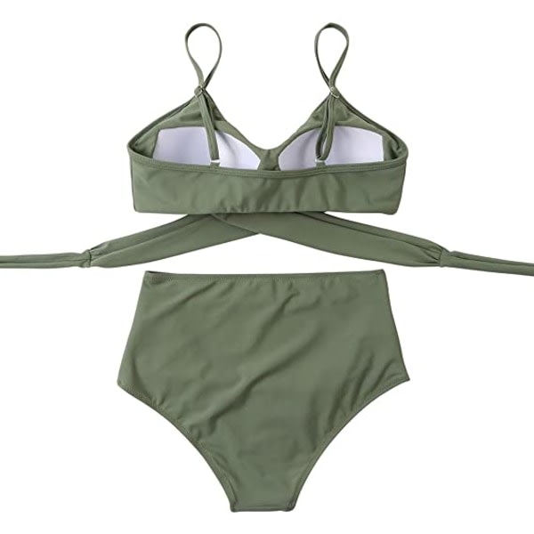 IC NOE Dam Wrap Bikini Push Up Hög Midja 2-delad M