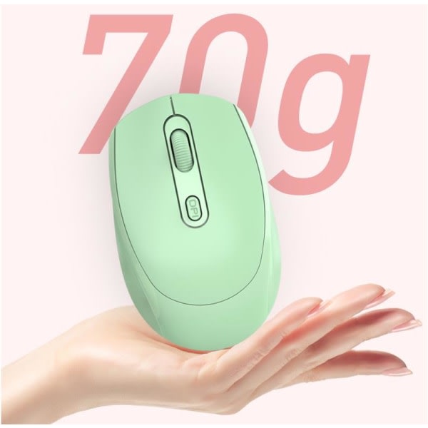 IC Trådløs Mus Oppladbare Dual Mode Bluetooth 5.1+2.4G PC Bærbar Datamaskin Mus Svart