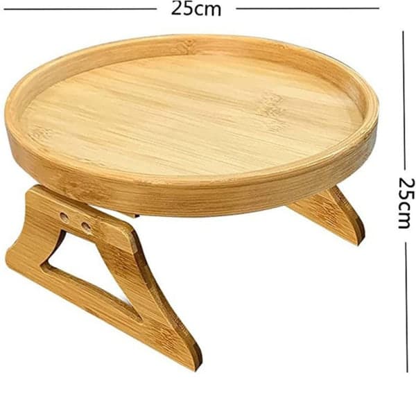 IC Soffbrikke Bord Soffa Armstøtte Klemmbrikke Bambu Soffbrikke Gul