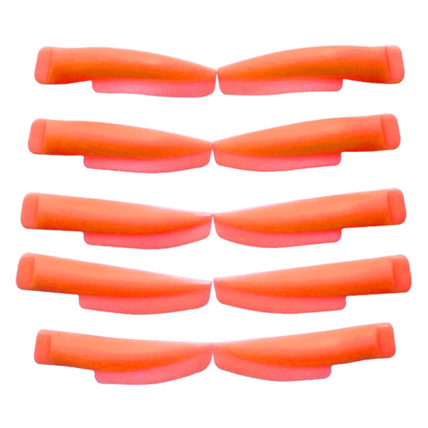 IC 5 par/boks Vippebøyere Curl Silikon Pads Hvite
