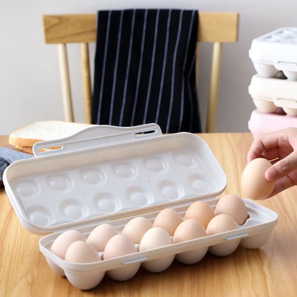 1 Piece - 5cm - Egg Storage Box - Shockproof - Break-proof - Design - Snap-on - with - Lid - Stackable - Storage Space