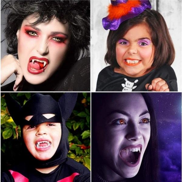 IC Halloween Alvsmink Öron + Vampyrproteser Rekvisita