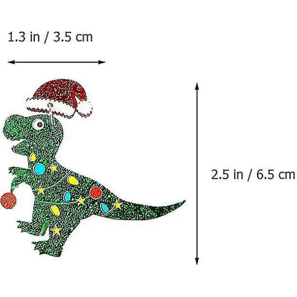Lady Santa örhängen, dinosaurie örhängen, djur örhängen, grönt 1 par
