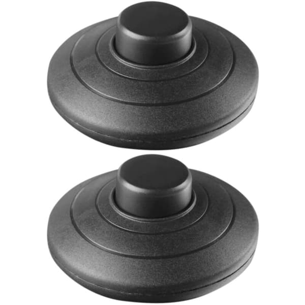 2-pakning svart inline fotbryter for lampe
