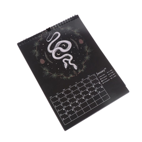 IC Dark Forest Månkalender 2024 Original Illustrerad Väggkalender