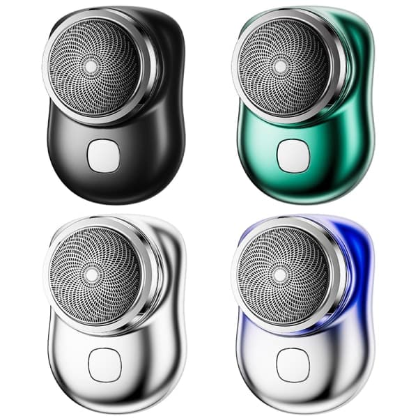 Mini USB Elektrisk Skraber Bærbar Elektrisk Skraber til Mænd Sølv