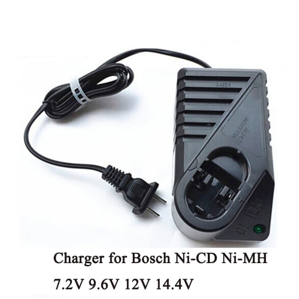 110-240V laddare för Bosch 7.2V 9.6V 12V 14.4V EU-kontakt