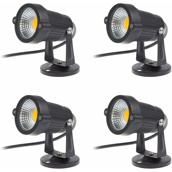 LED-spottivalaisinsetti 4 kpl, 3W 220V, säädettävät puutarhavalaisimet, ulkovalaistus puutarhaterassille