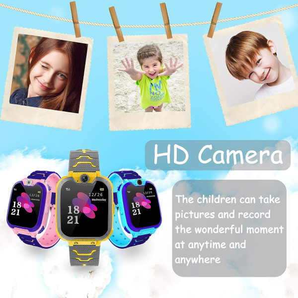 IC Kids Gaming Smart Watch-telefon, HD Touch Screen Smart Watch-klokke