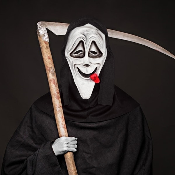IC keland Läskig Ghostface Mask Scream Mask Läskig Halloween Cosplay Prop