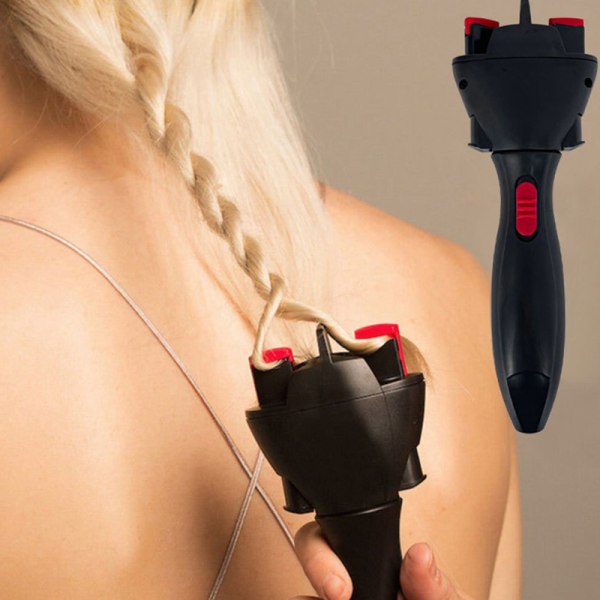 Elektrisk hårflätning Automatisk Twist Braider stickanordning H