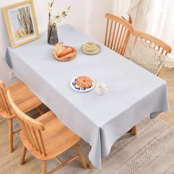 IC Rektangulära bordsdukar Dukar Vattentät fläckbeständig duk Elegant lättskött för inomhus-, utomhusdekoration 140*240cm