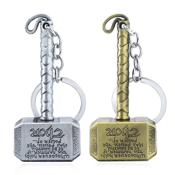 Mjolnir Nøglering Avengers Thor Hammer Nøglering Hammer Key Ring C IC