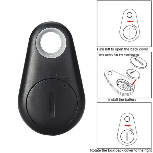 IC NOE 2 stk Smart Bluetooth-lokalisator Trådløs Anti-tap Al