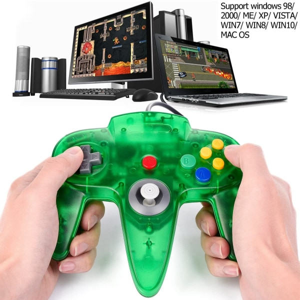 IC CNE Retro N64 Controller Joystick Gamepad, för Windows