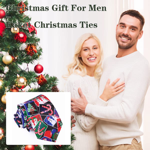 Juleslips til mænd, juleslips til mænd, julemandsbælter, juleslips, festlige slips, juleslips sort grøn Black green Christmas tree