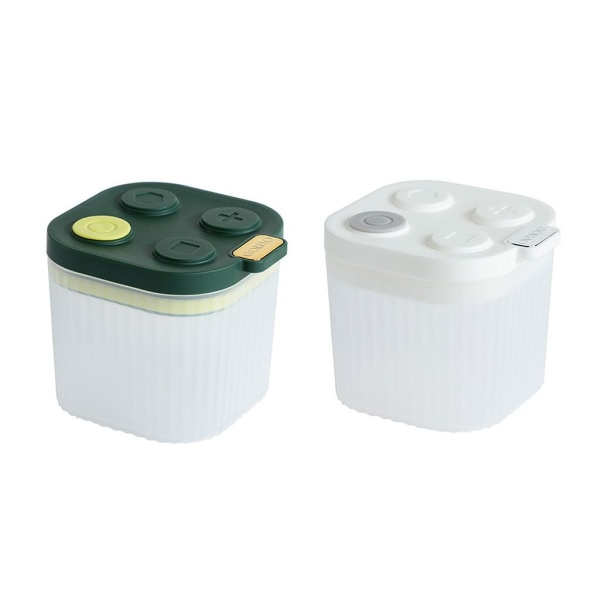 IC 600 ml lufttät burk, klar, stor kapacitet, med ventilationslock, spannmålsbehållare, förvaringslåda
