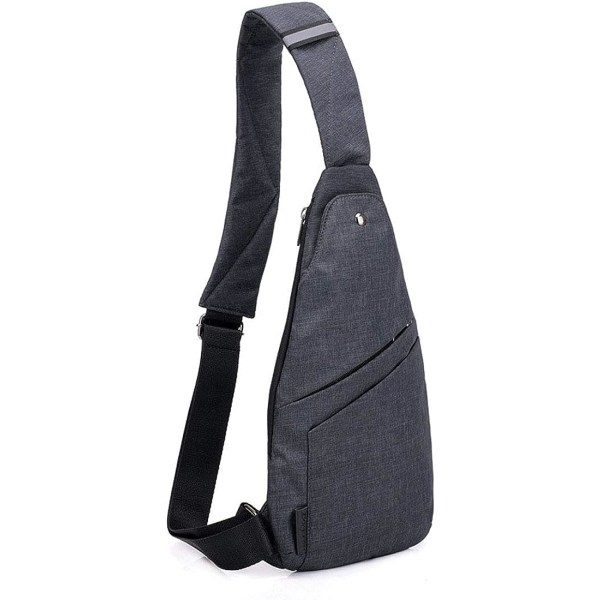IC Anti-Thief Crossbody Personlig Pocket Sling Bag Lättvikts ryggsäck med brystaxel til vandring