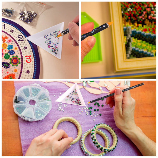 Rhinestone Picker Penna Spiker Point Crayon Selvhäftende Resin Picker Penna Gem Picker Tool for neglkunst DIY-dekorasjon