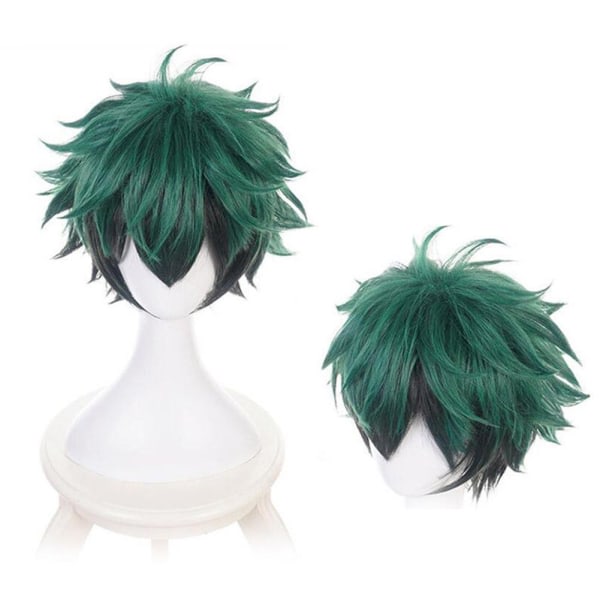 IC Cosplay Peruk Anime My Hero Academia Deku Izuku Midoriya Grön Sho zy