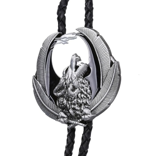 Ny Animal Eagle Wolf Skjorte Lærreim Bolo Tie Western Cowboy Bolo Tie A