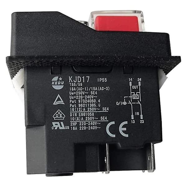 Elektromagnetiske afbrydere Trykknapafbryder til haveredskaber Kjd17 220v 4-benede terminaler