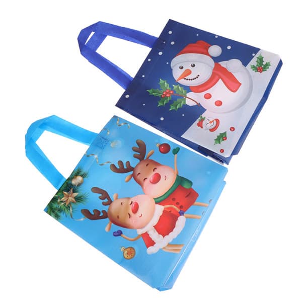 IC 1 st julgodis kaka presentpåsar Non Woven kex Snack Blå