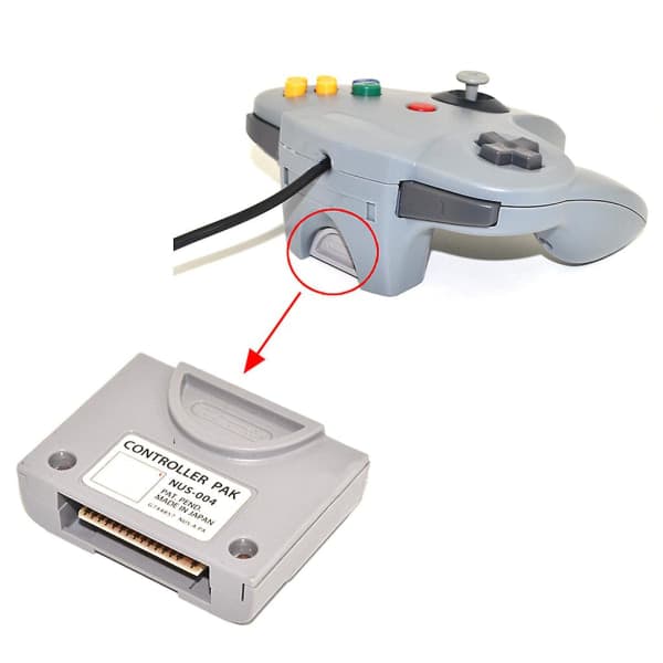 IC N64 Spillkontroll Utvidelsesminnekort Bryter Ekstern 128m