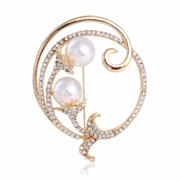 IC CNE Brosch Pin Vintage Broscher Blomma